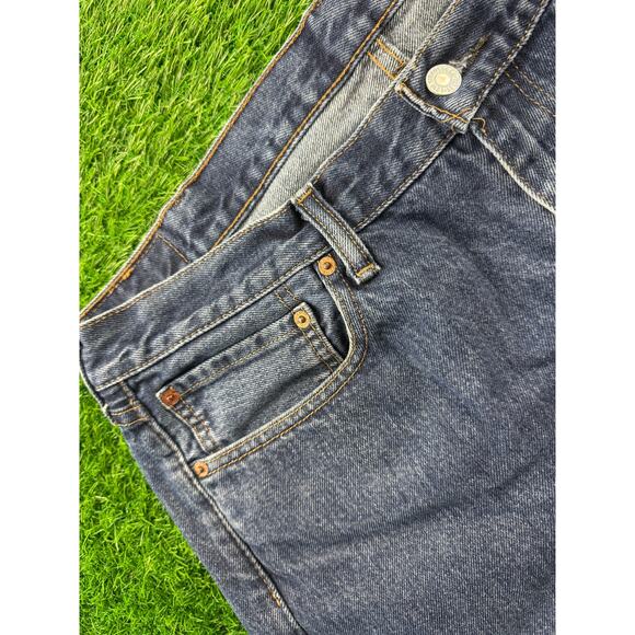 Levi’s Mens 505 Straight Jeans Blue W38 L30 Mid Rise Regular Zipper Denim Y2K - Picture 9 of 15